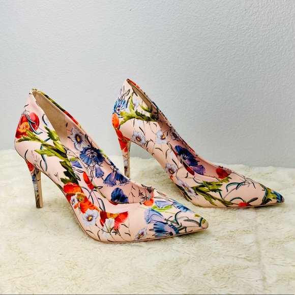 Aldo Floral Fabric Heels - Picture 5 of 16